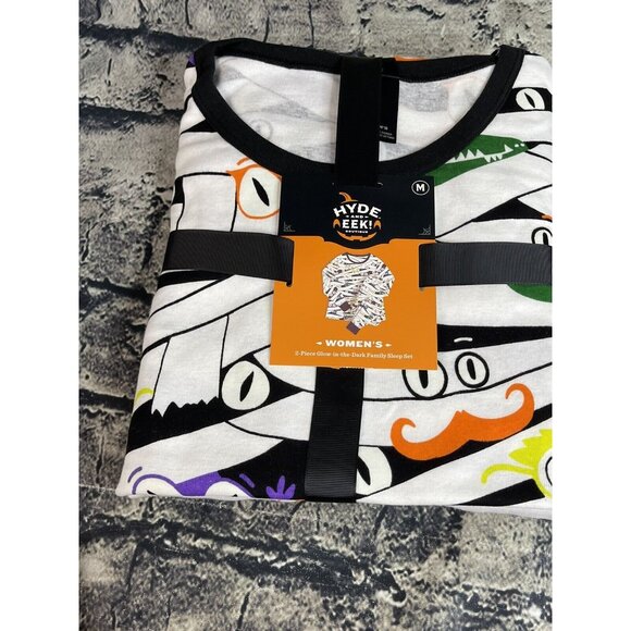 Hyde & Eek Women's Medium Mummy Halloween Matching Family Pajama Set - Picture 3 of 9